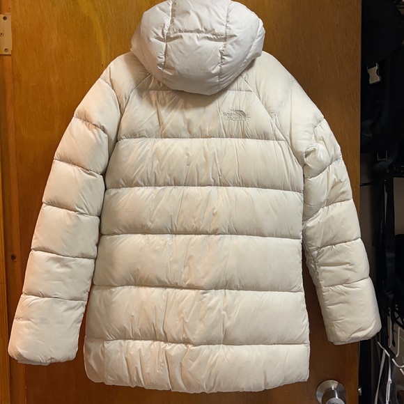 North Face Girl’s Double Down Trimclimate down jacket (14/16) - Picture 2 of 7
